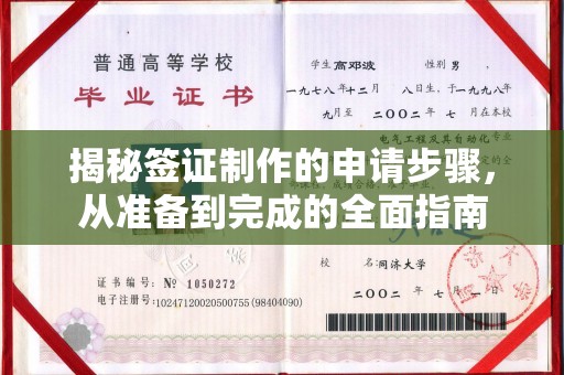 关庙揭秘签证制作的申请步骤，从准备到完成的全面指南