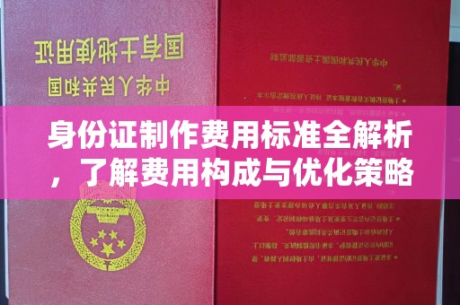 关庙身份证制作费用标准全解析，了解费用构成与优化策略