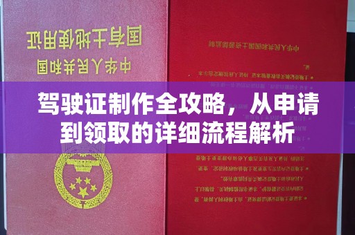 关庙驾驶证制作全攻略，从申请到领取的详细流程解析