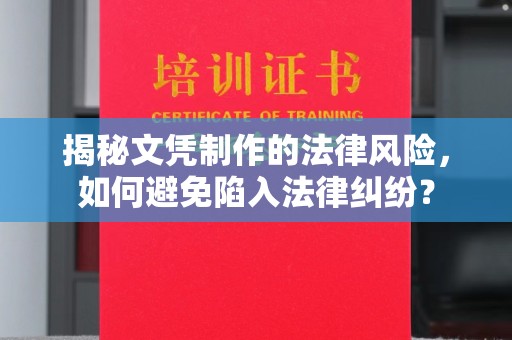 关庙揭秘文凭制作的法律风险，如何避免陷入法律纠纷？